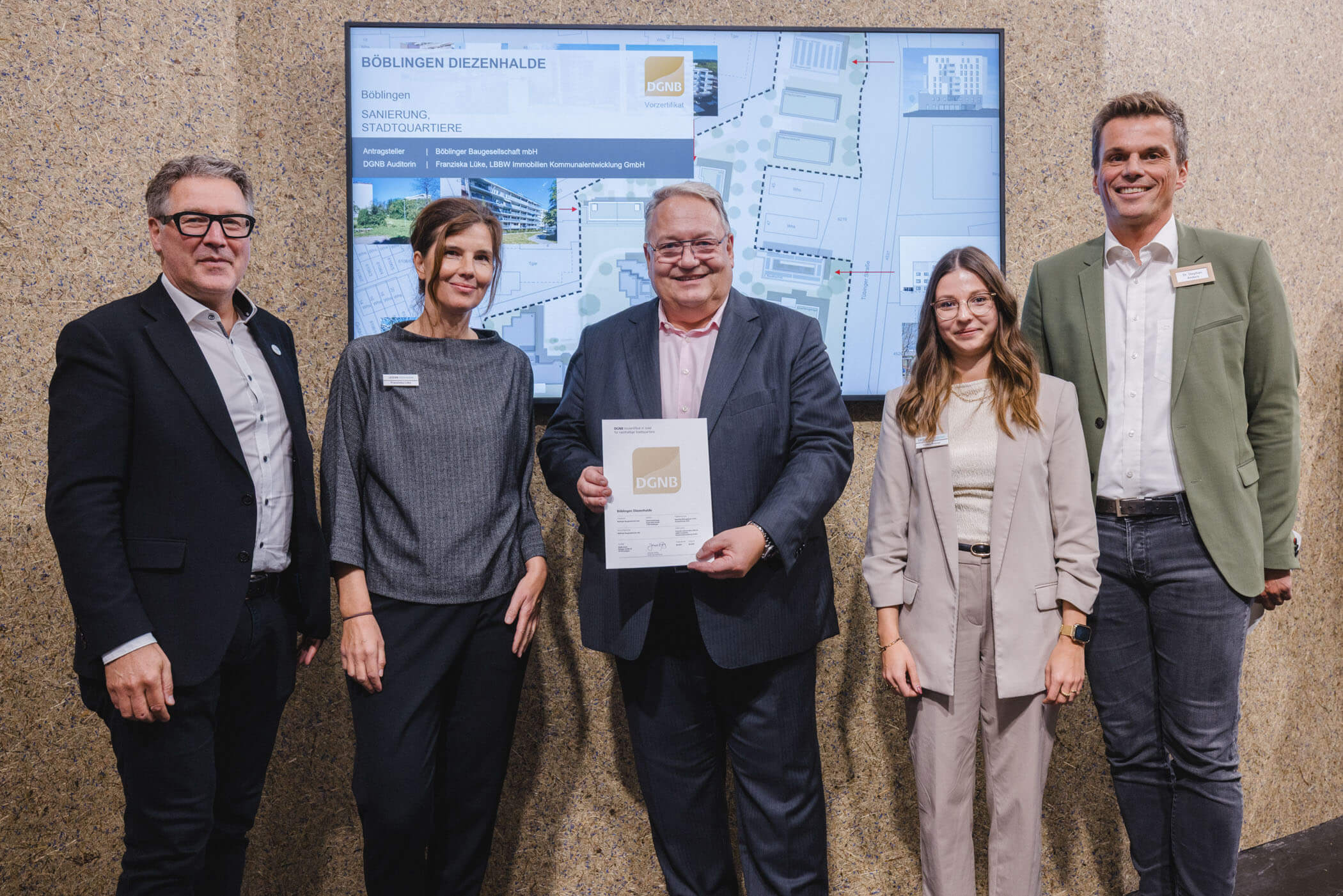Auszeichnung für Böblinger Quartier Diezenhalde – BBG setzt Maßstäbe für nachhaltige Quartiersentwicklung