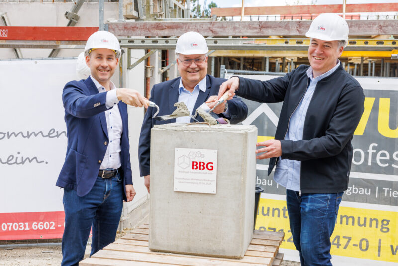 Grundsteinlegung für Mikroapartments auf der Diezenhalde