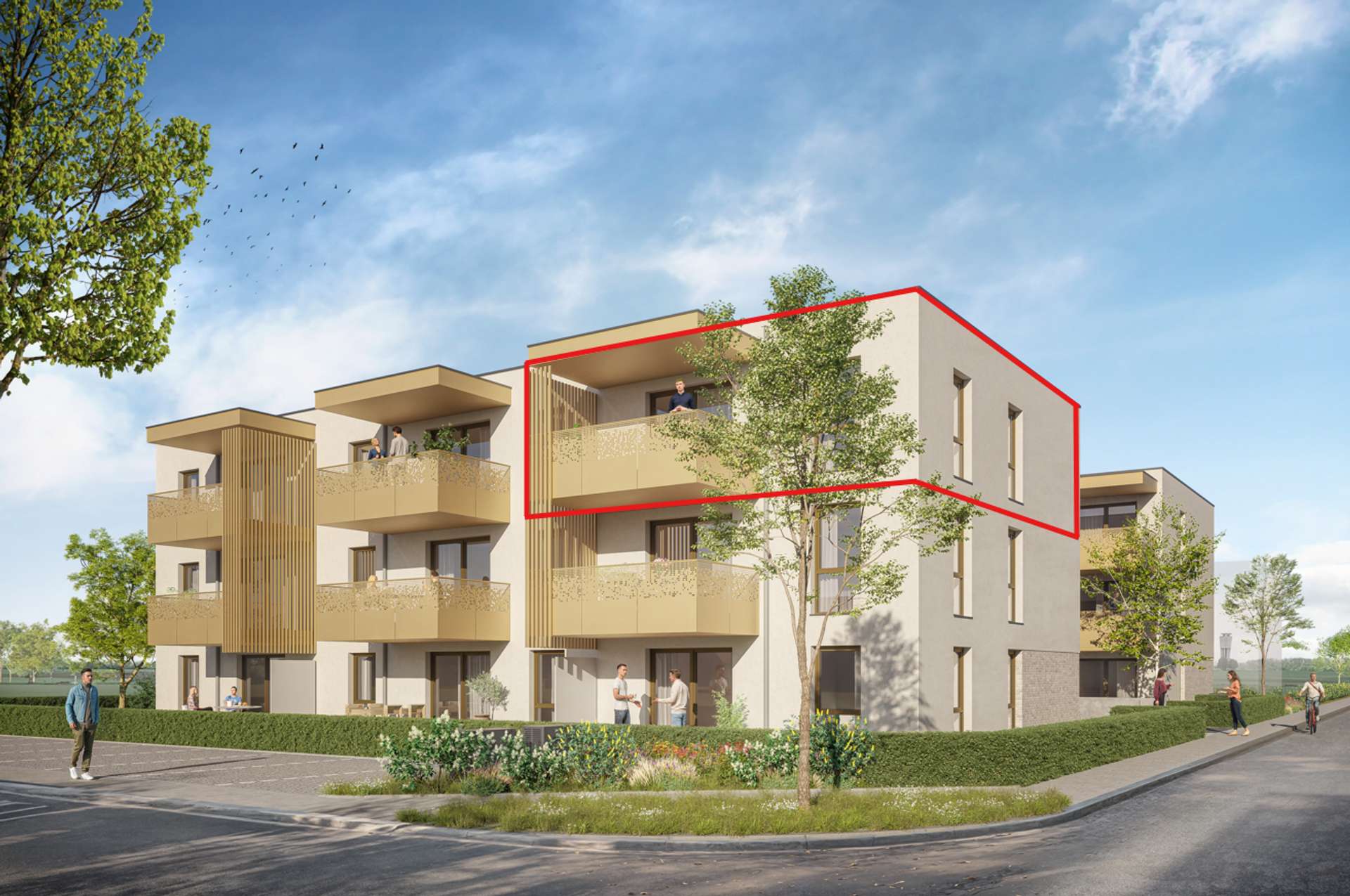 Ganz oben – Ihr Balkon in Bestlage – nach Süden ausgerichtet!